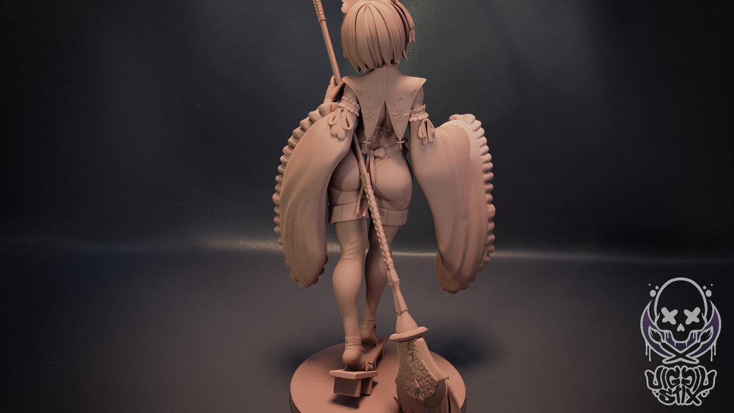 Maid 2B Statue Model Kit by Jigglystix Pin Up Factory