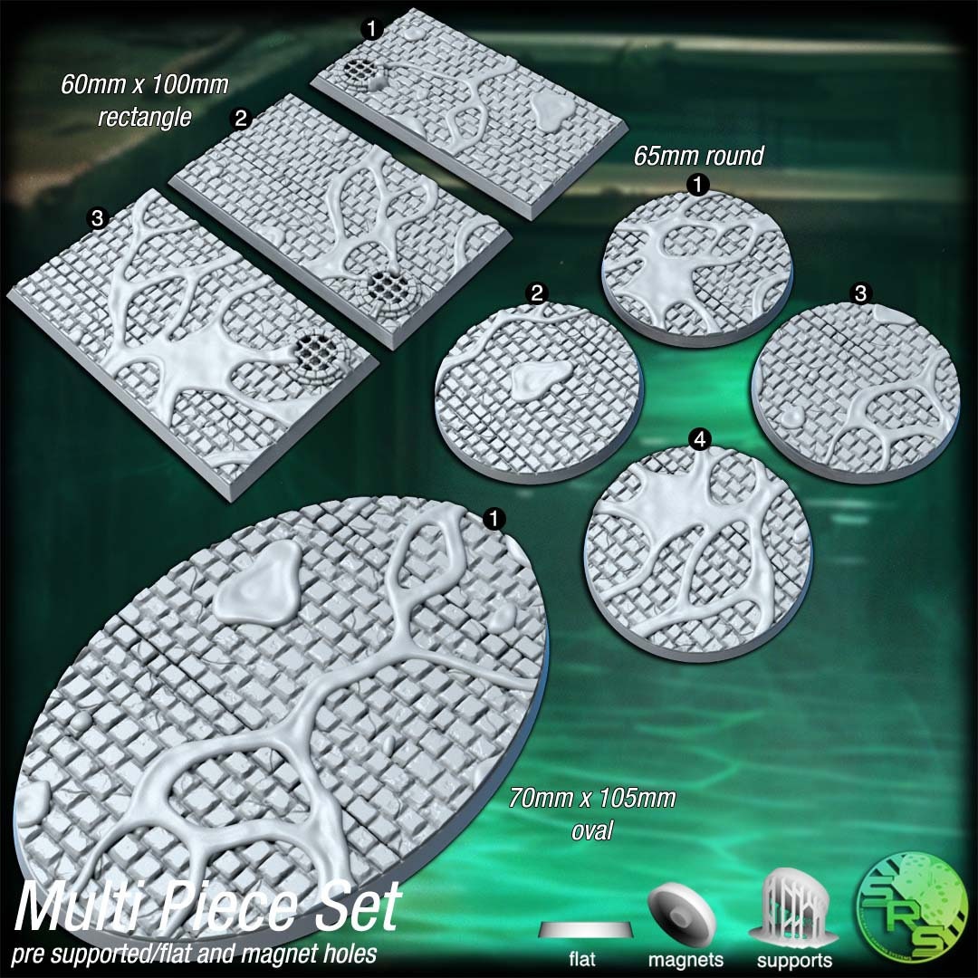 Sewer Bases by Where Legends Stand Miniatures
