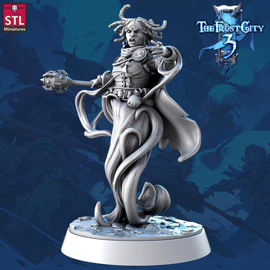 Kalish kareen Distortionist Mage from Frost City 3 by STL Miniatures