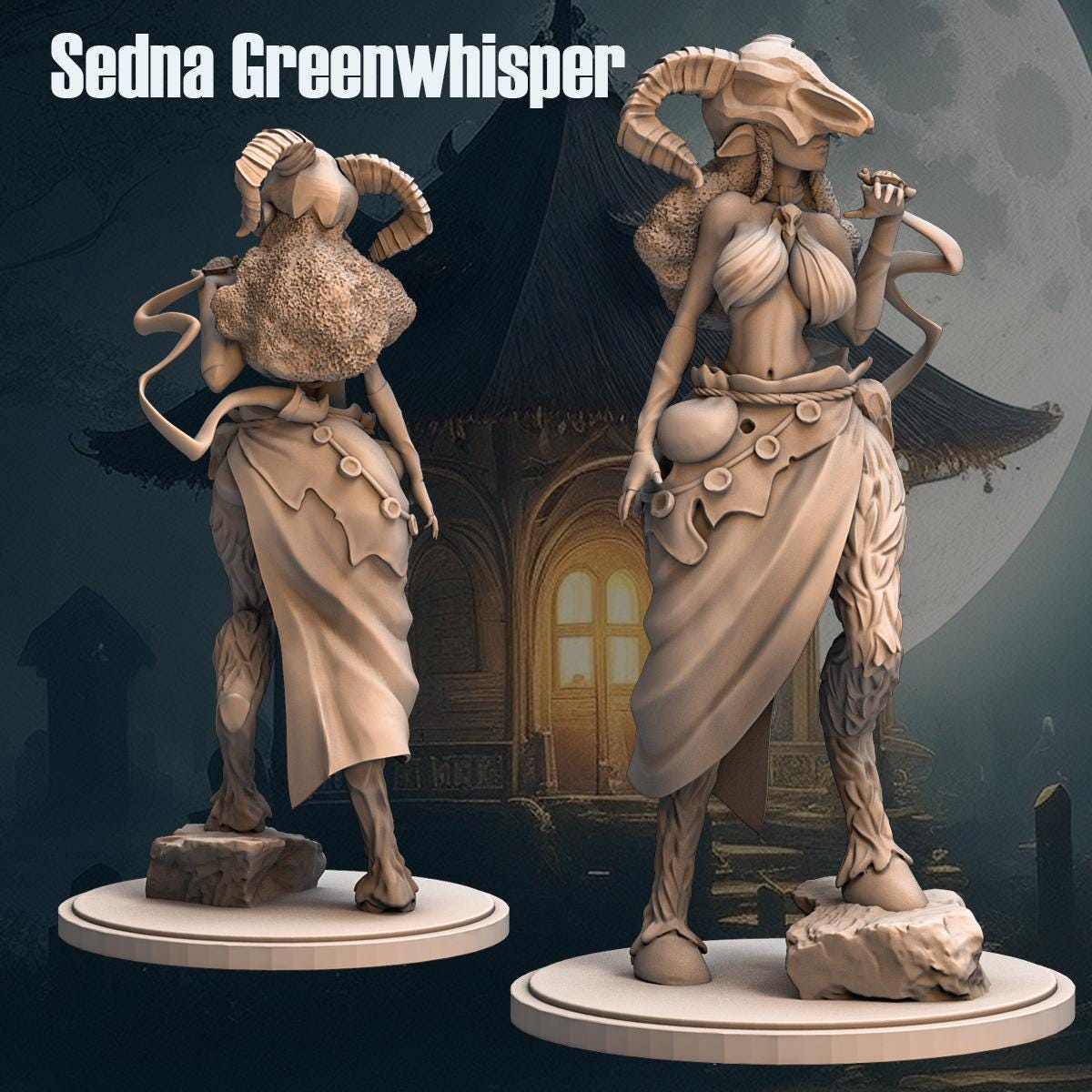 Witch Sedena from "Goblin Tavern" by Anexeo Miniatures