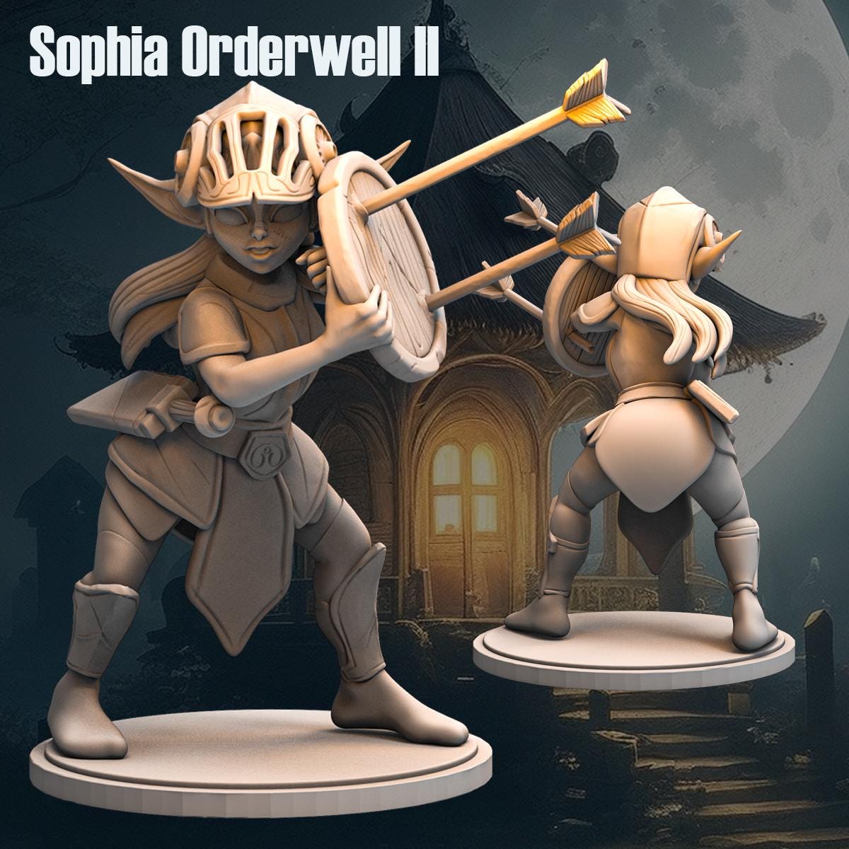 Sophia Knight from "Goblin Tavern" by Anexeo Miniatures