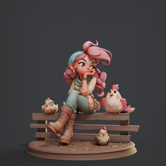 Farm Girl by Female Miniatures