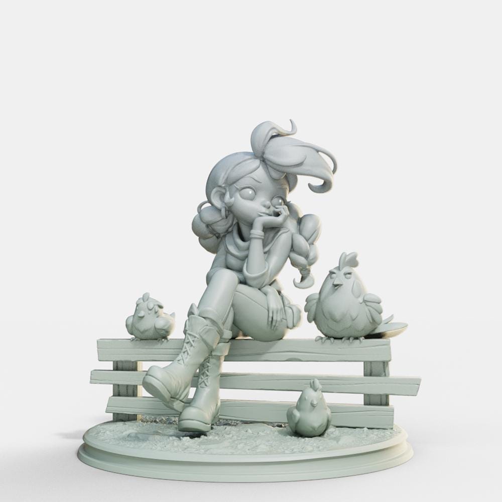 Farm Girl by Female Miniatures