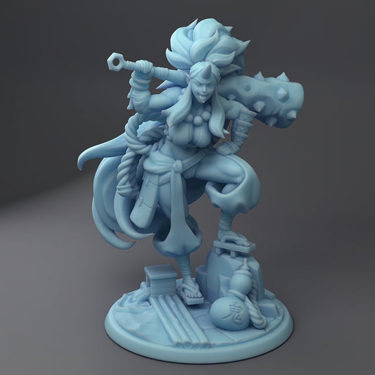 Kijo Oni Barbarian Pin Up by Twin Goddess Miniatures