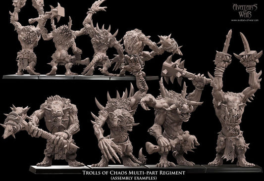 Trolls of Chaos multi-part Unit by Avatars of War Miniatures