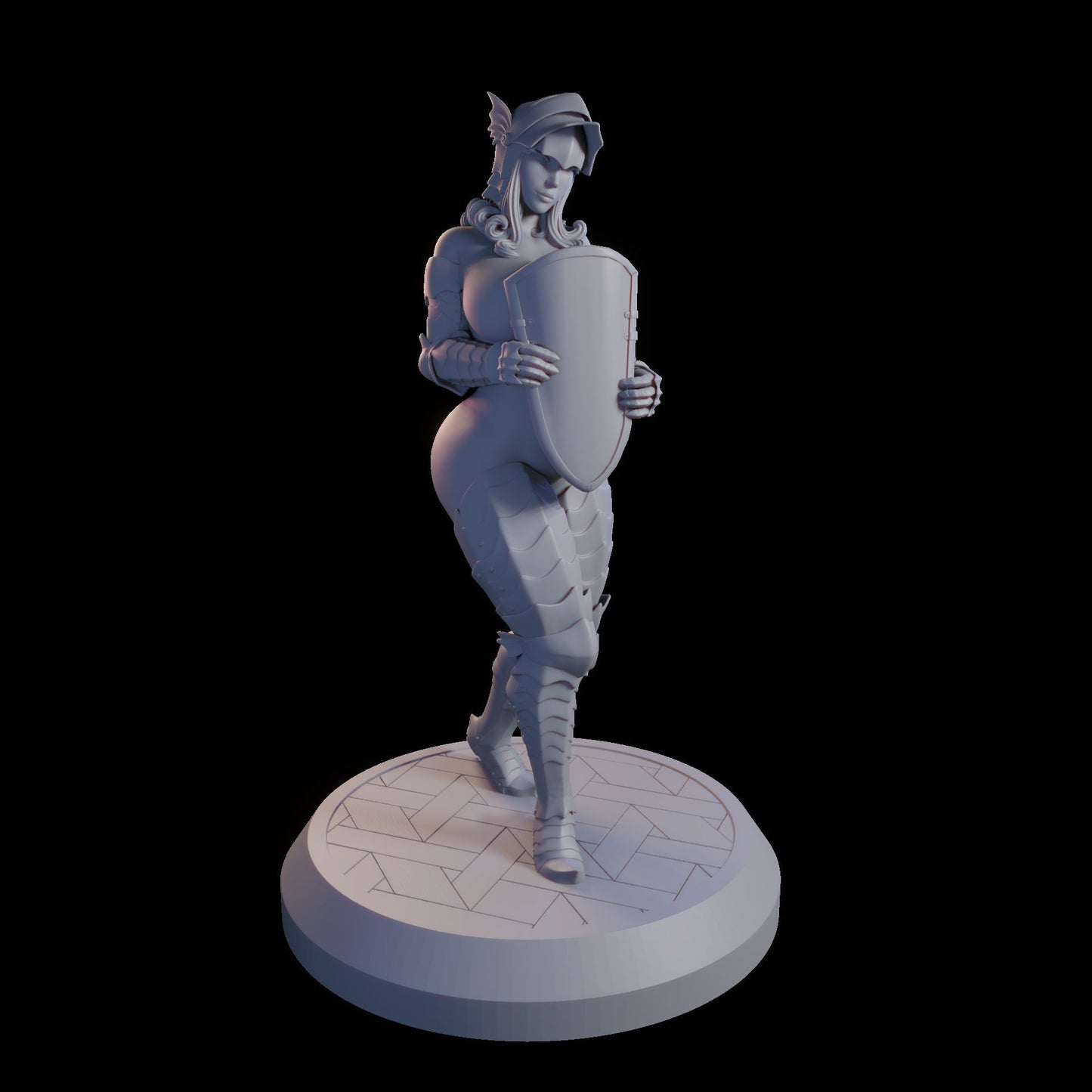 Knight Cordella from "Knights of Ditz" by QB Works Miniatures