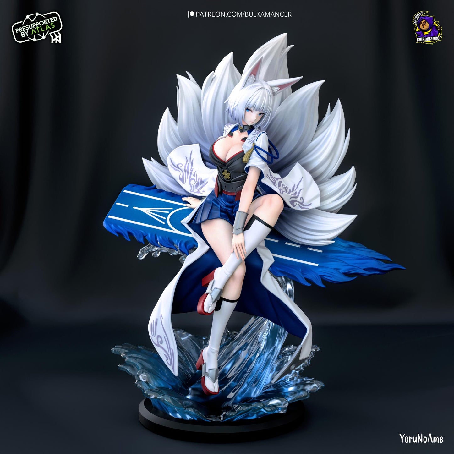 Righteous Kitsune Statue Model Kit by Bulkamancer Sculpts