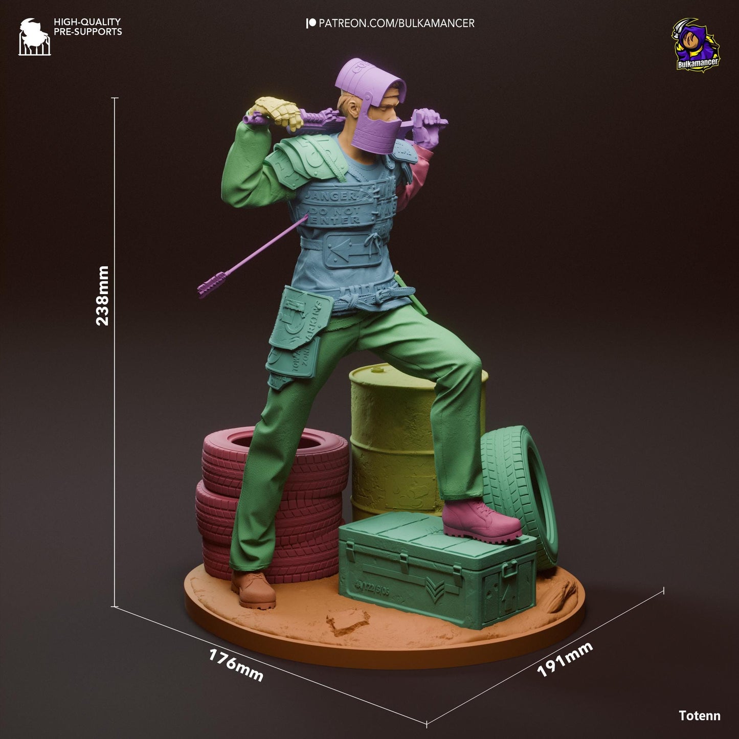 Rusty Survivor Statue Model Kit by Bulkamancer Sculpts