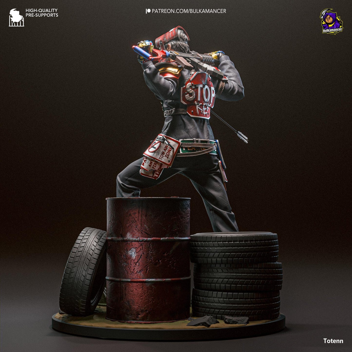 Rusty Survivor Statue Model Kit by Bulkamancer Sculpts