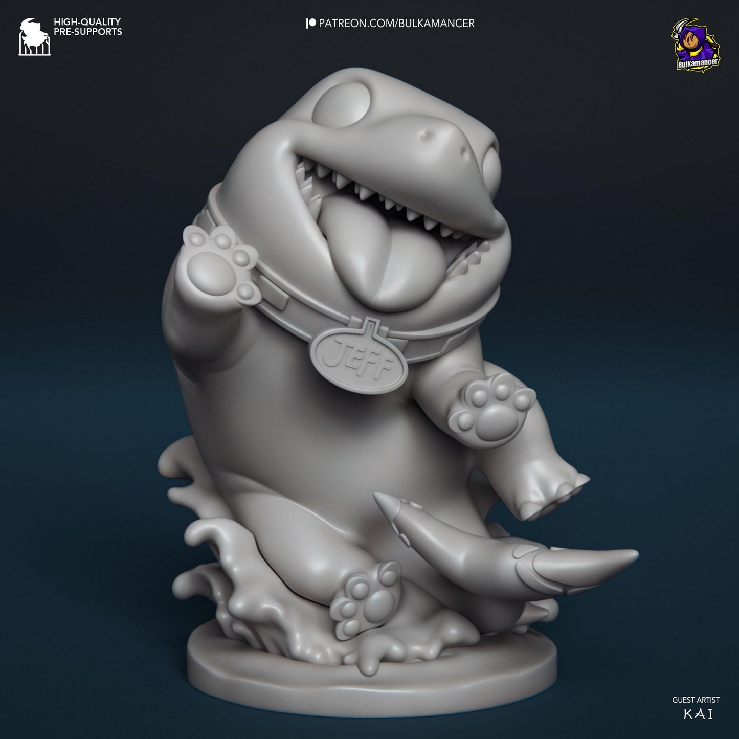 Chibi Land Shark Statue Model Kit by Bulkamancer Sculpts