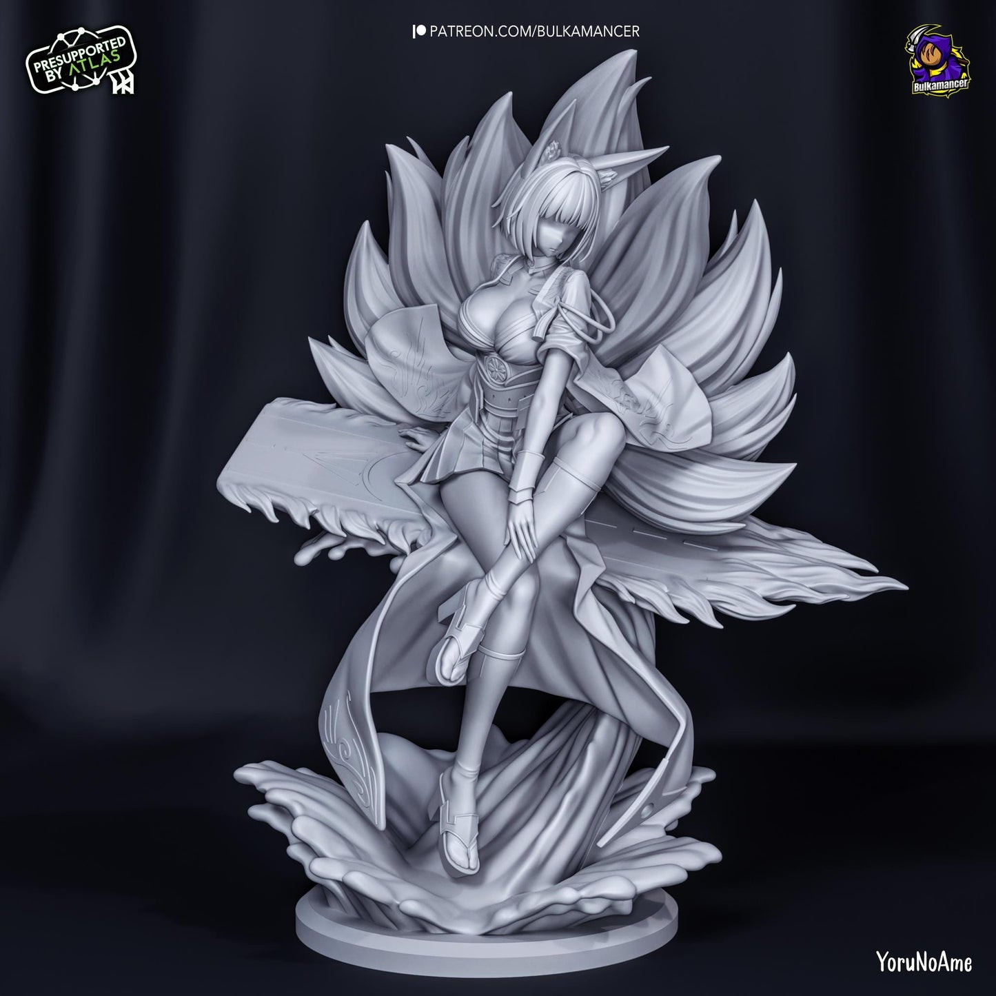 Righteous Kitsune Statue Model Kit by Bulkamancer Sculpts