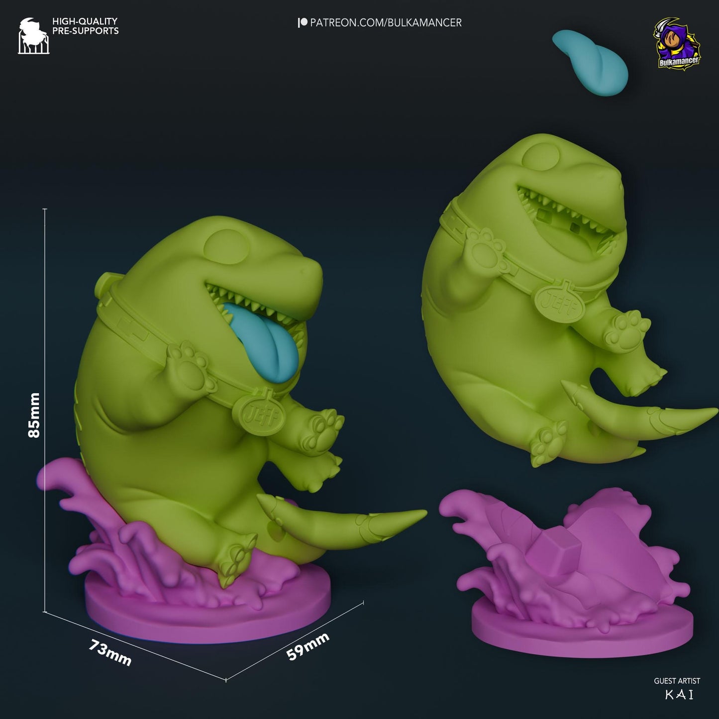 Chibi Land Shark Statue Model Kit by Bulkamancer Sculpts