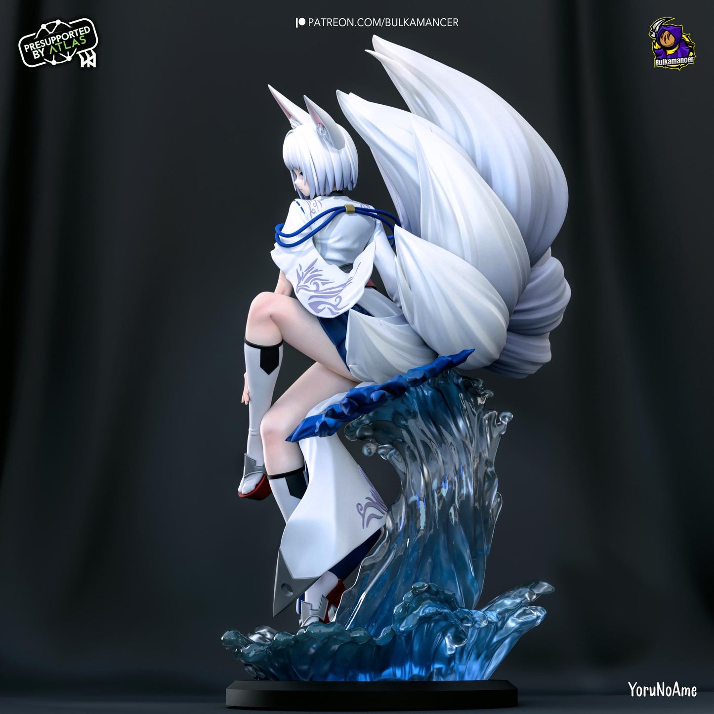 Righteous Kitsune Statue Model Kit by Bulkamancer Sculpts