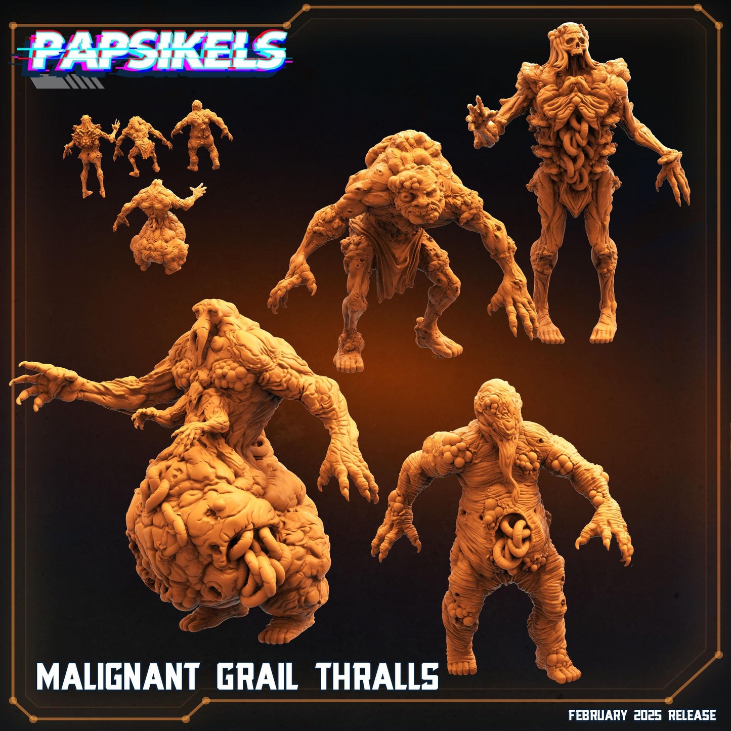MALIGNANT GRAIL THRALLS by Papsikels Miniatures