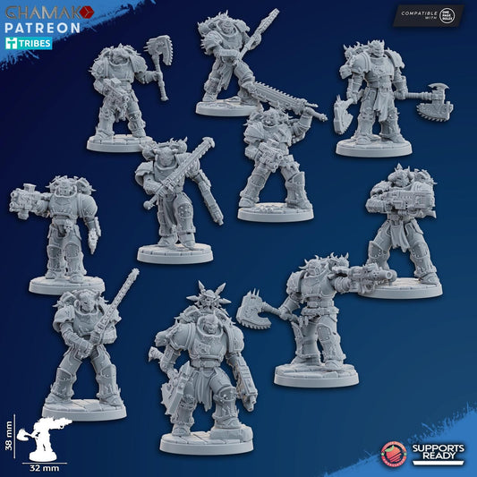 Traitor militum melee by Ghamak Miniatures