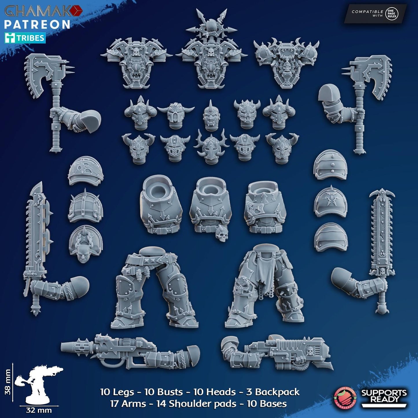 Traitor militum melee by Ghamak Miniatures