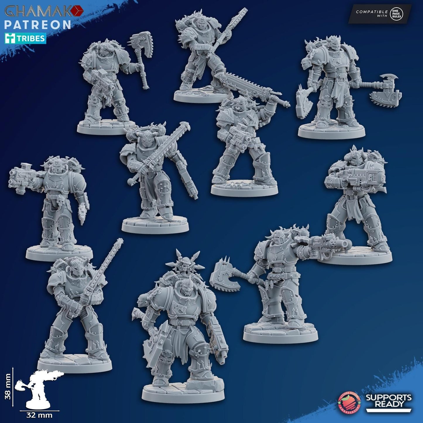 Traitor militum melee by Ghamak Miniatures