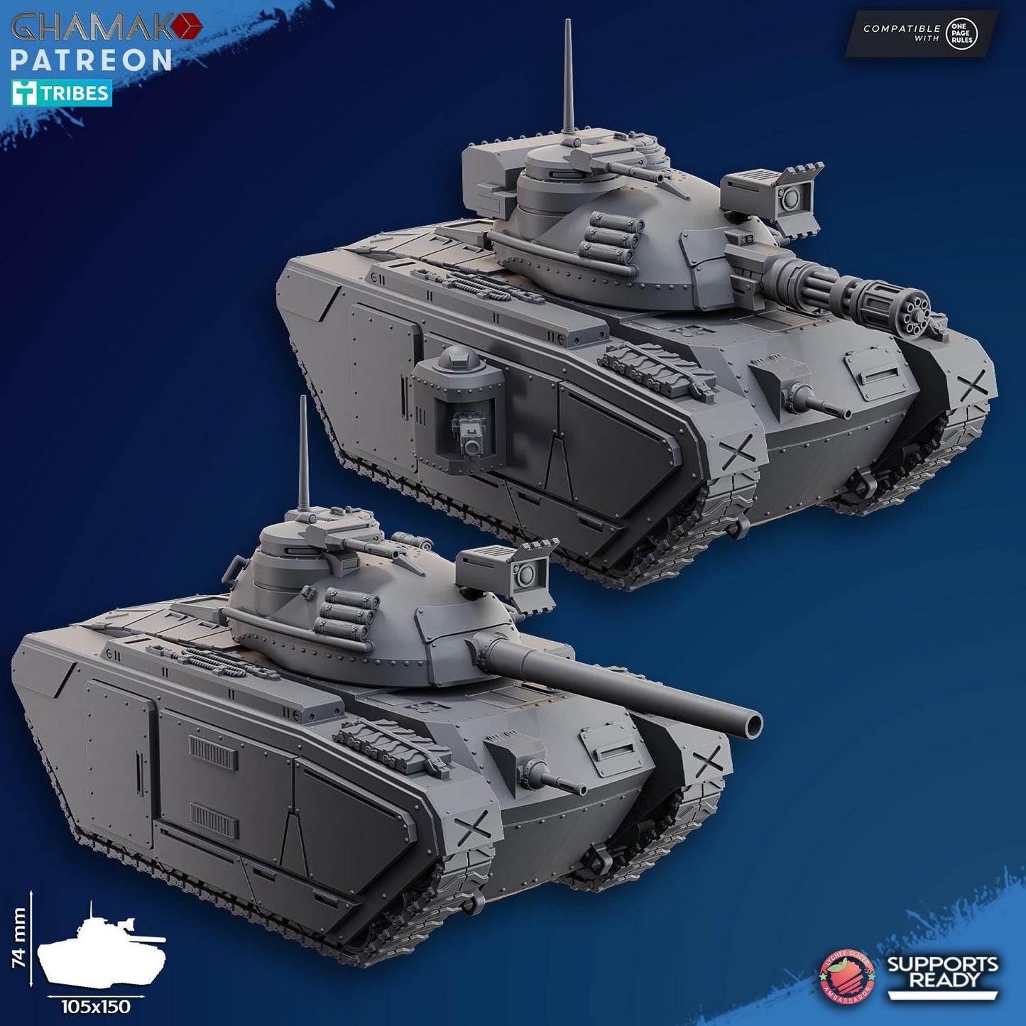 Main Battle Tank by Ghamak Miniatures