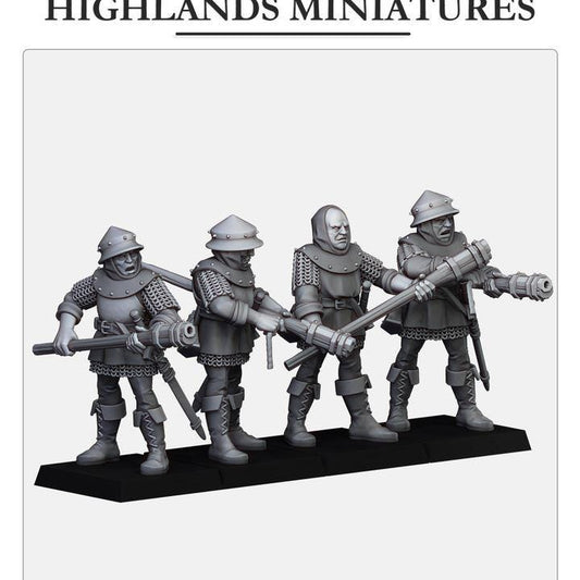 Gallia Shooters Handgunners by Highland Miniatures