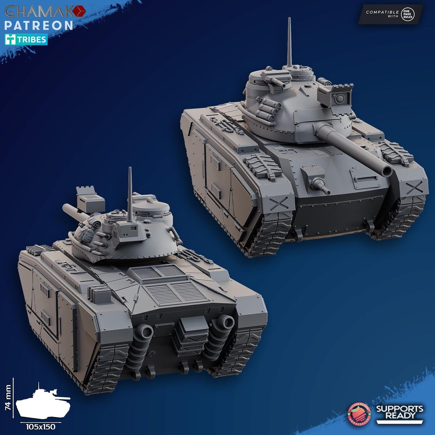 Main Battle Tank by Ghamak Miniatures