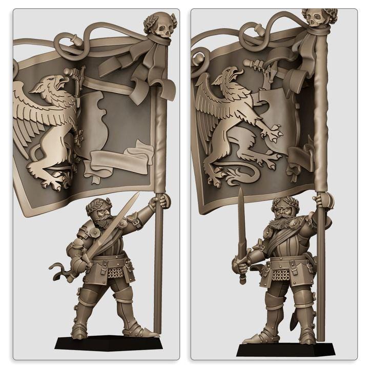 Sunland Battle Standard Bearer  by Highland Miniatures