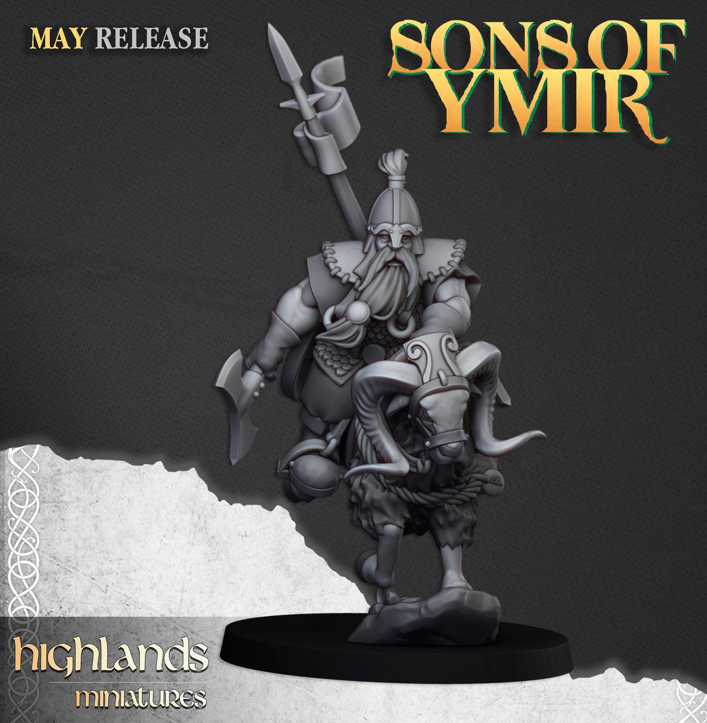 Mounted Dwarf Calvary by Highland Miniatures