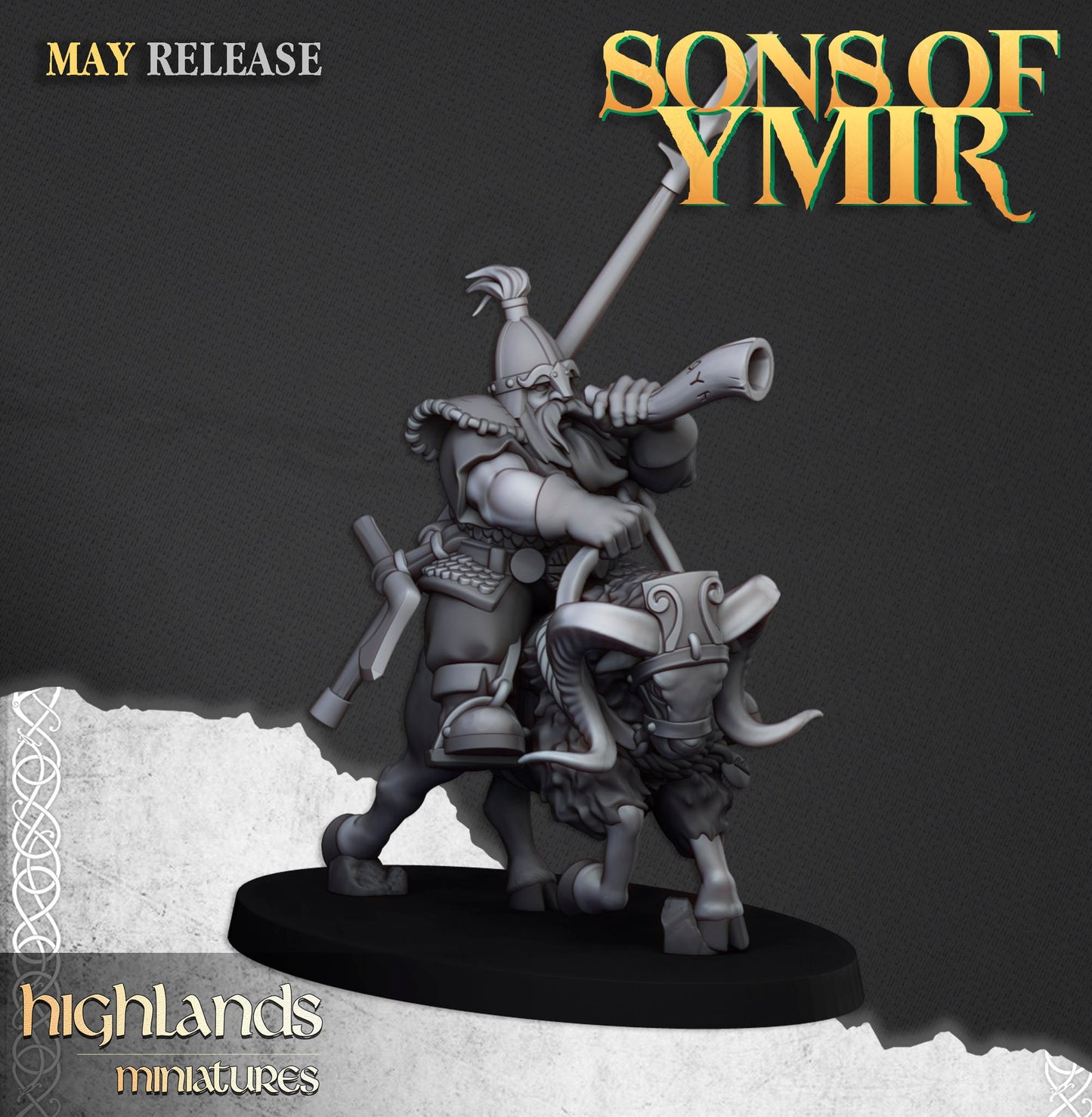Mounted Dwarf Calvary by Highland Miniatures