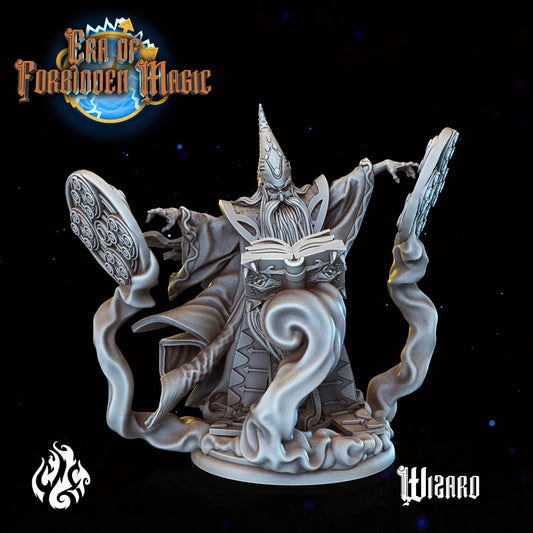 Wizard from "Era of Forbidden of Magic" by Crippled God Foundry Miniatures