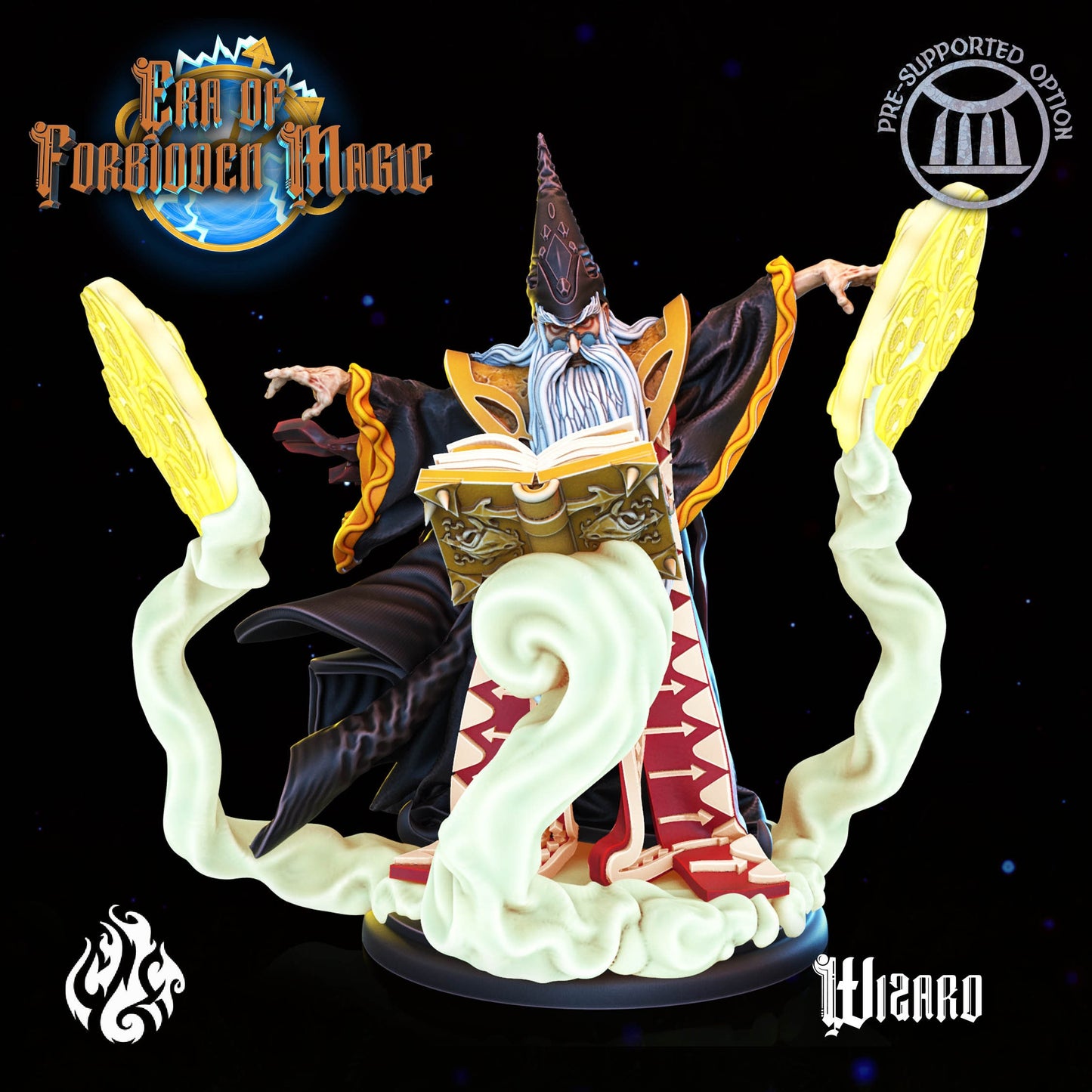 Wizard from "Era of Forbidden of Magic" by Crippled God Foundry Miniatures