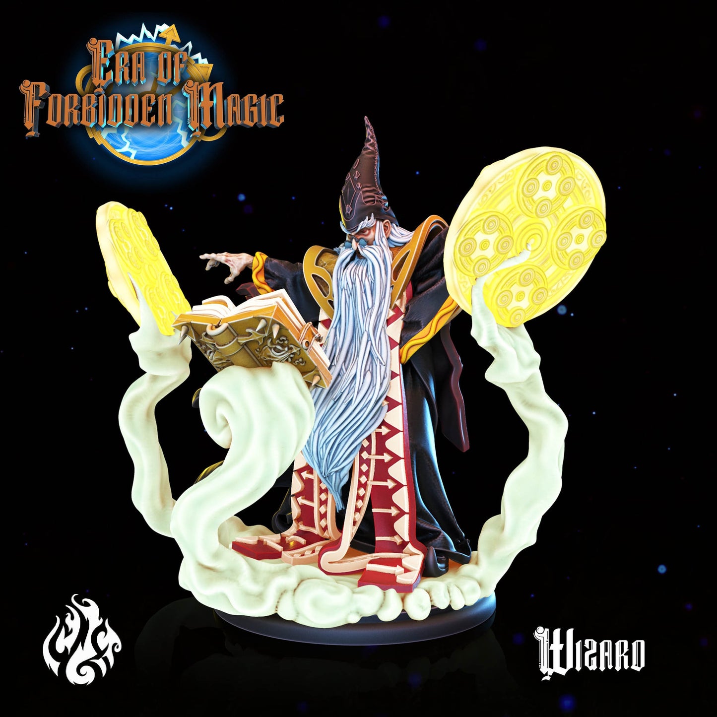 Wizard from "Era of Forbidden of Magic" by Crippled God Foundry Miniatures