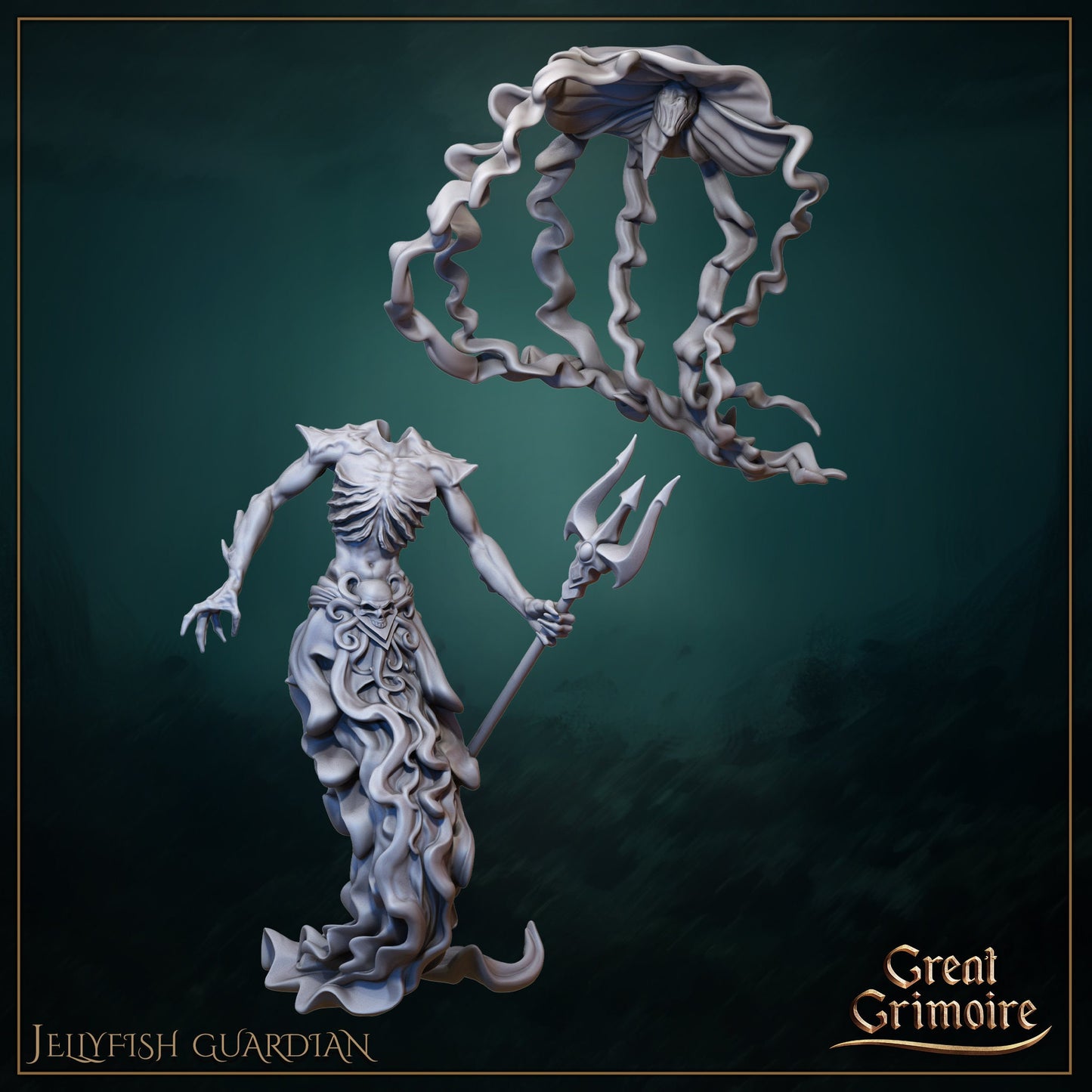 Jellyfish Sentinels from "Gathering Storm" by Great Grimoire Miniatures