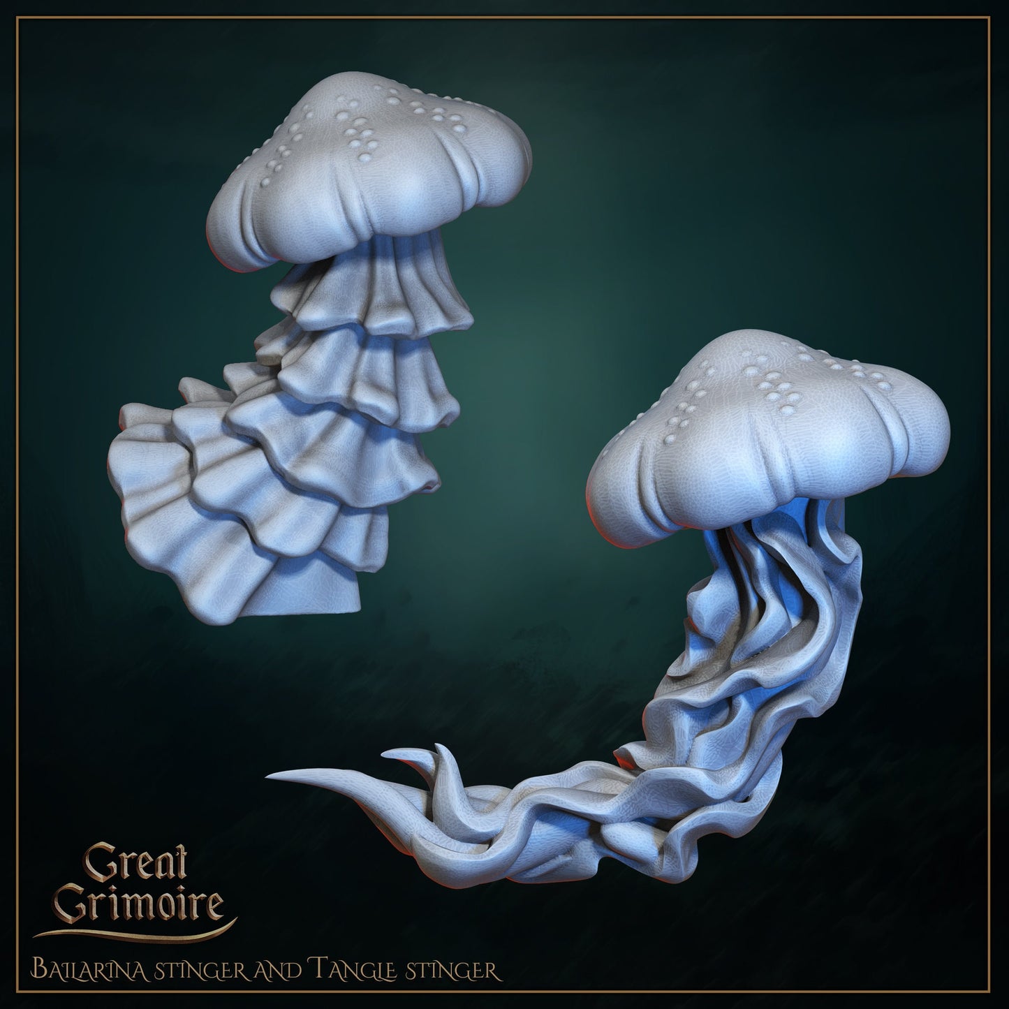 Jellyfish Sentinels from "Gathering Storm" by Great Grimoire Miniatures