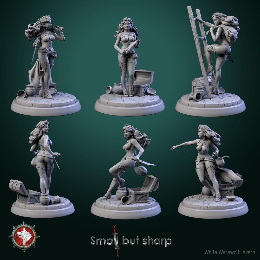 Halfling Thief from "Small but sharp" by White Werewolf Tavern Miniatures
