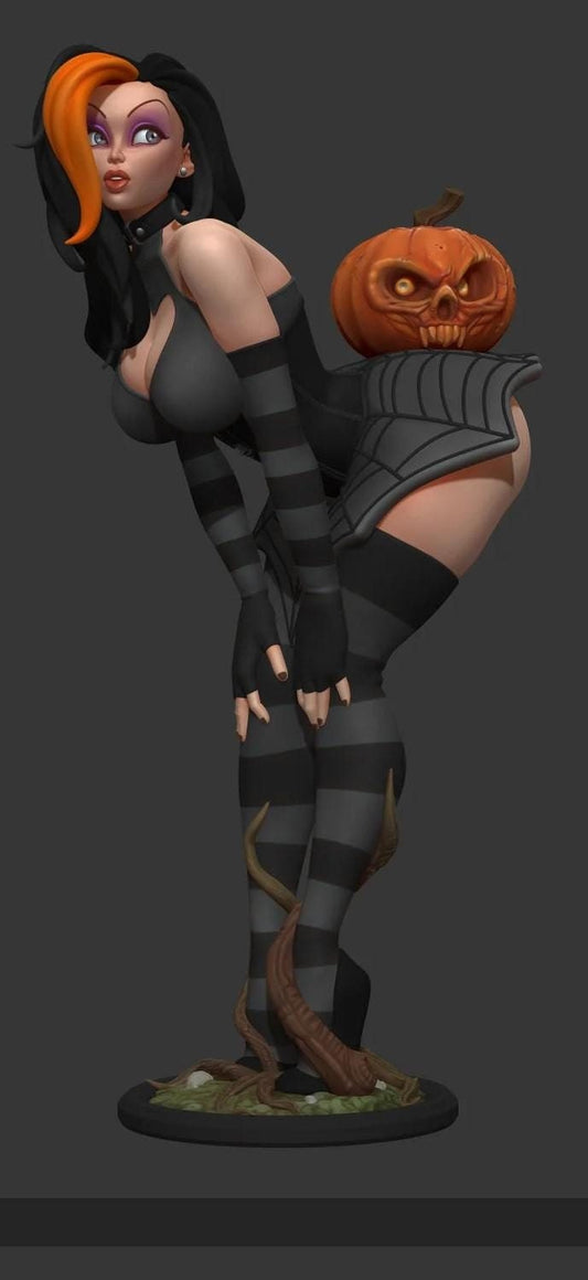 Goth Girl Pumpkin by Texelion Pin Up Miniatures
