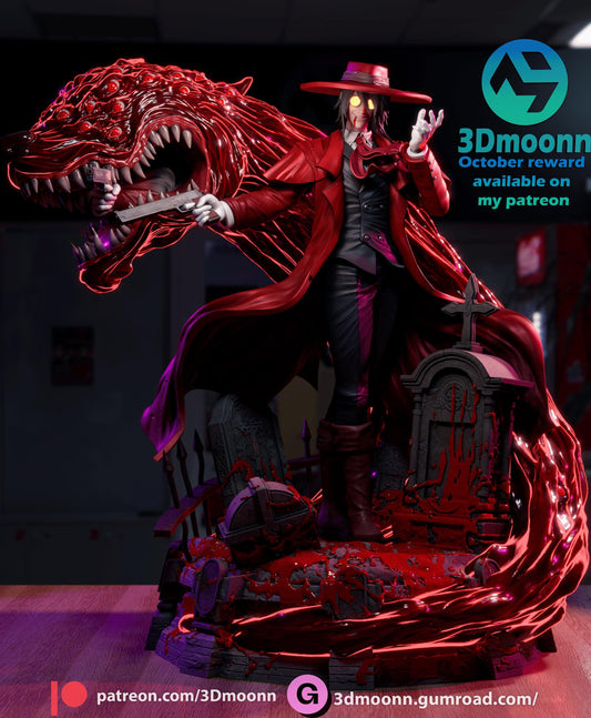 Alucard Statue Model Kit by 3Dmoonn