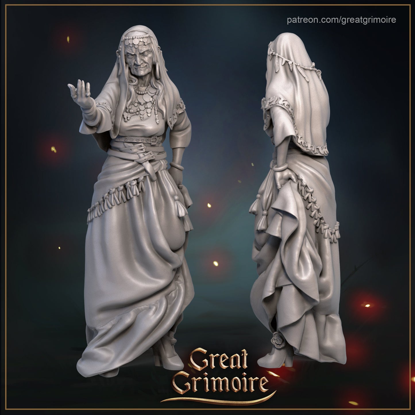 Madame Astra from "Caravan" by Great Grimoire Miniatures RPG