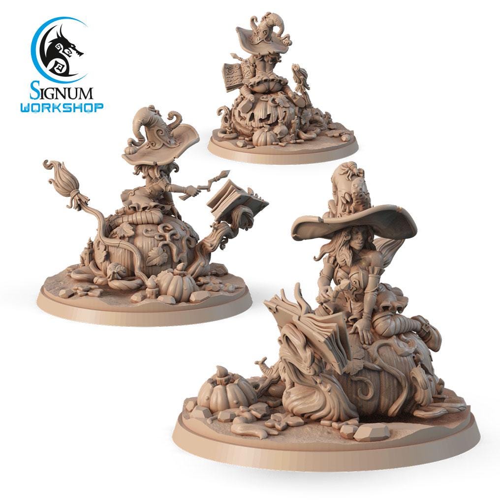 Aurelia, the Pumpkin Witch from "Witches Sabbath" by Signum Workshop Miniatures