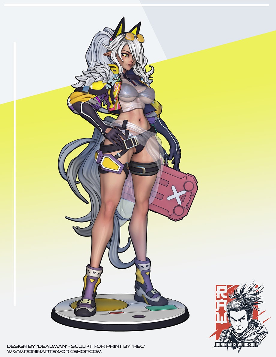 Sci Fi Elf Pin Up Girl by Ronin Arts Workshop 75mm Miniatures