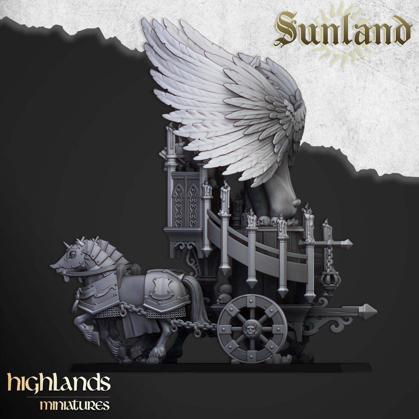 Altar on Chariot of Sunland  by Highland Miniatures