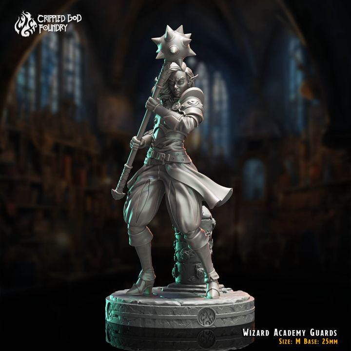 Mage School Guards from "The Imposter Mage" by Crippled God Foundry Miniatures