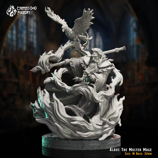 Albus The Master Mage from "The Imposter Mage" by Crippled God Foundry Miniatures