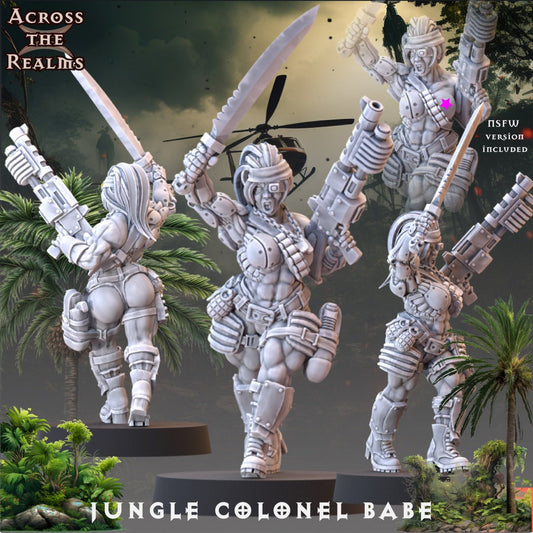 Jungle Colonel Babe by Across the Realms Miniatures