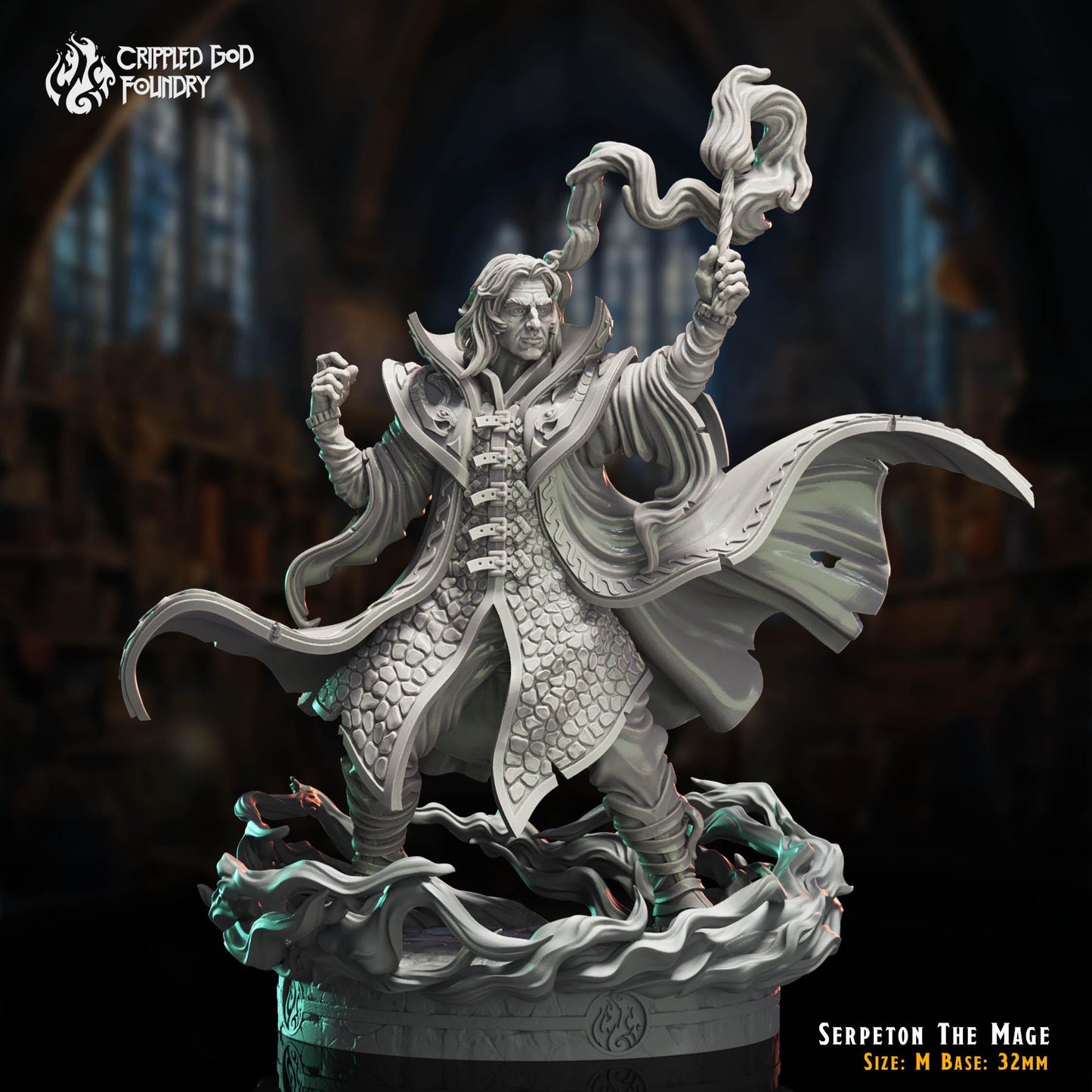 Serpeton the Mage Doppelganger from "The Imposter Mage" by Crippled God Foundry Miniatures