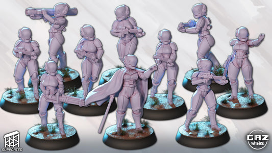 Hurricane Troopers – Full Squad by Gaz Minis