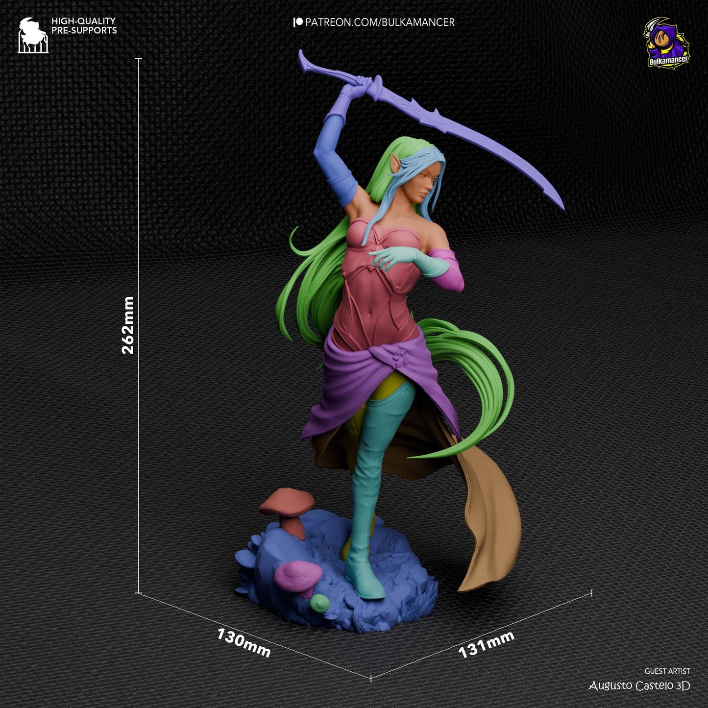 Blade Dancer Statue Model Kit by Bulkamancer Sculpts
