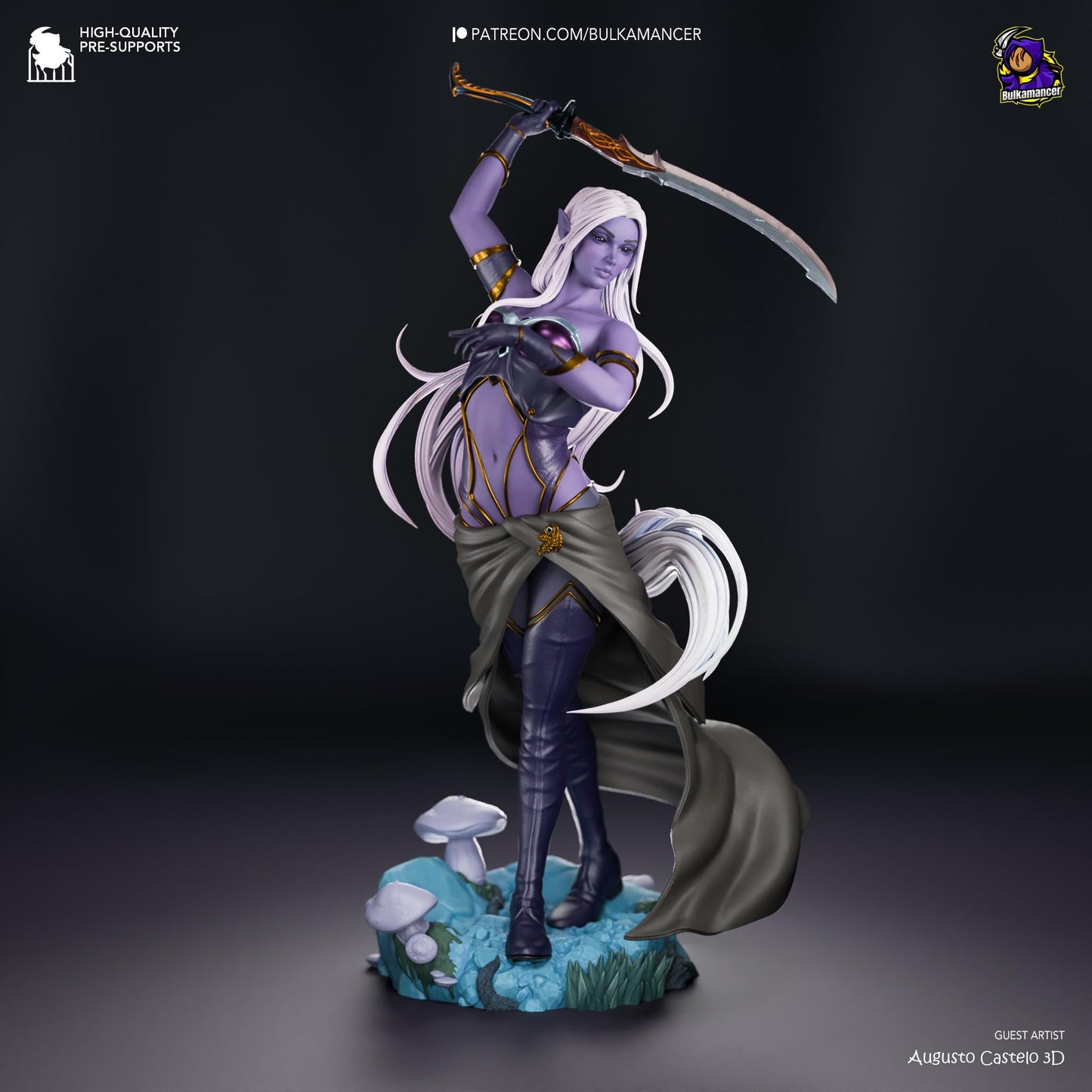 Blade Dancer Statue Model Kit by Bulkamancer Sculpts