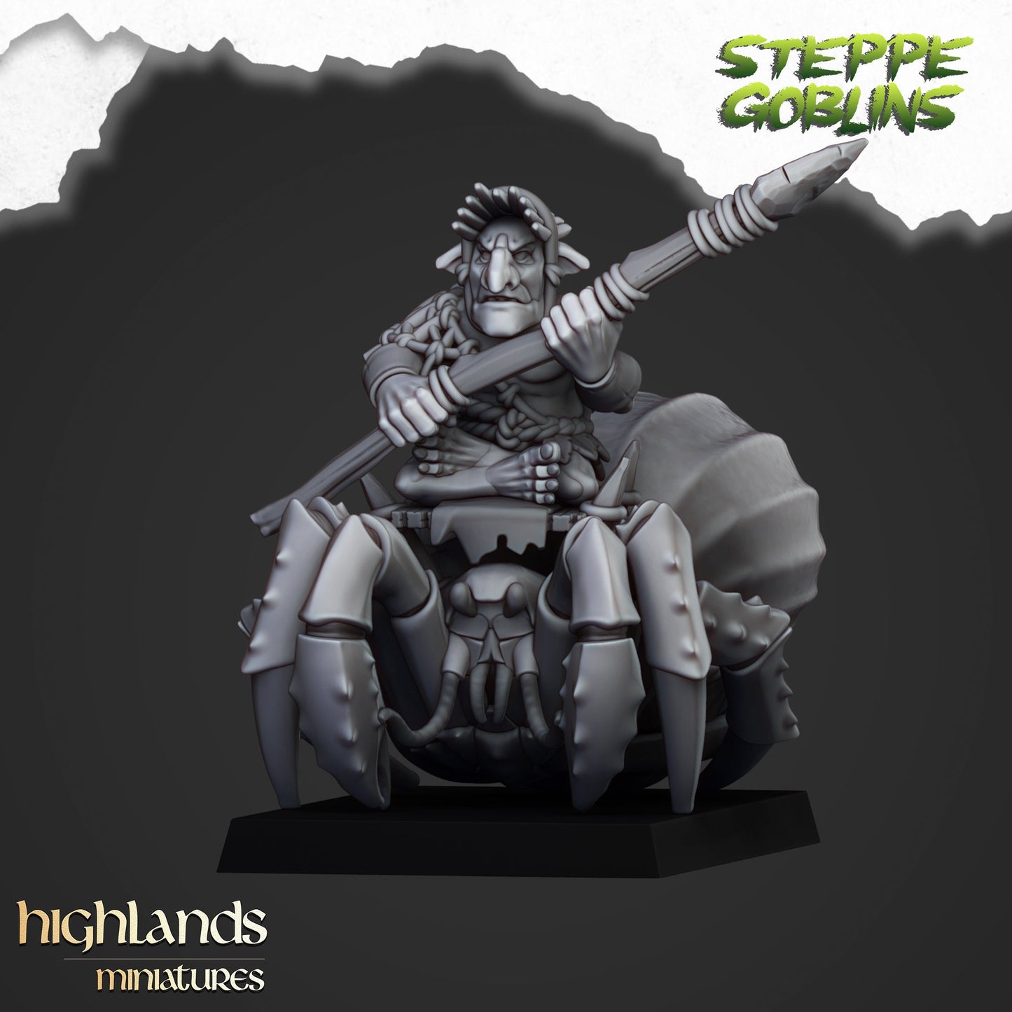 Mounted Coast Goblins Calvary Unit By Highland Miniatures