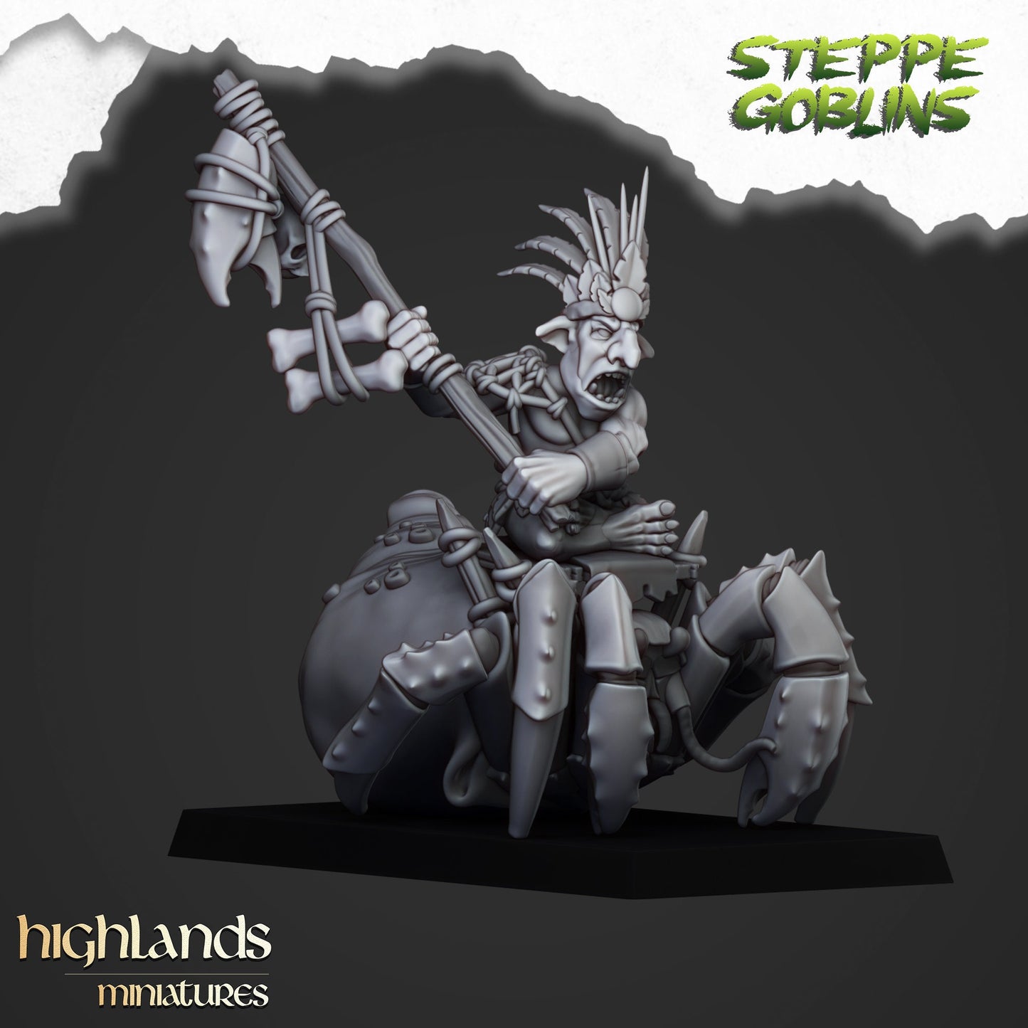 Mounted Coast Goblins Calvary Unit By Highland Miniatures