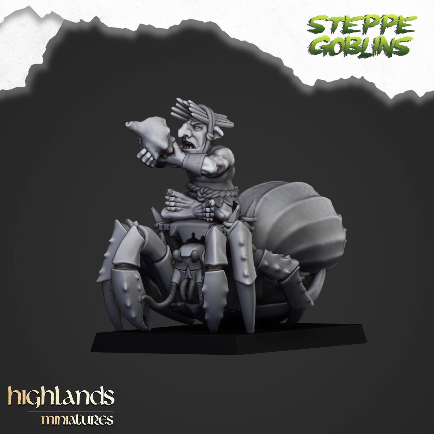 Mounted Coast Goblins Calvary Unit By Highland Miniatures