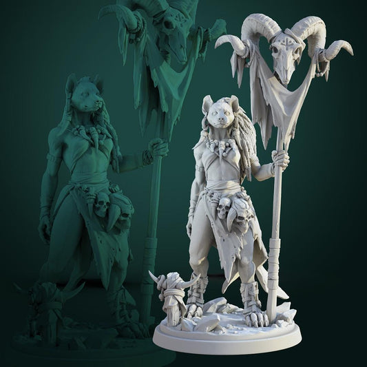 Meirsoa Gnoll Matriarch by White Werewolf Tavern Miniatures RPG